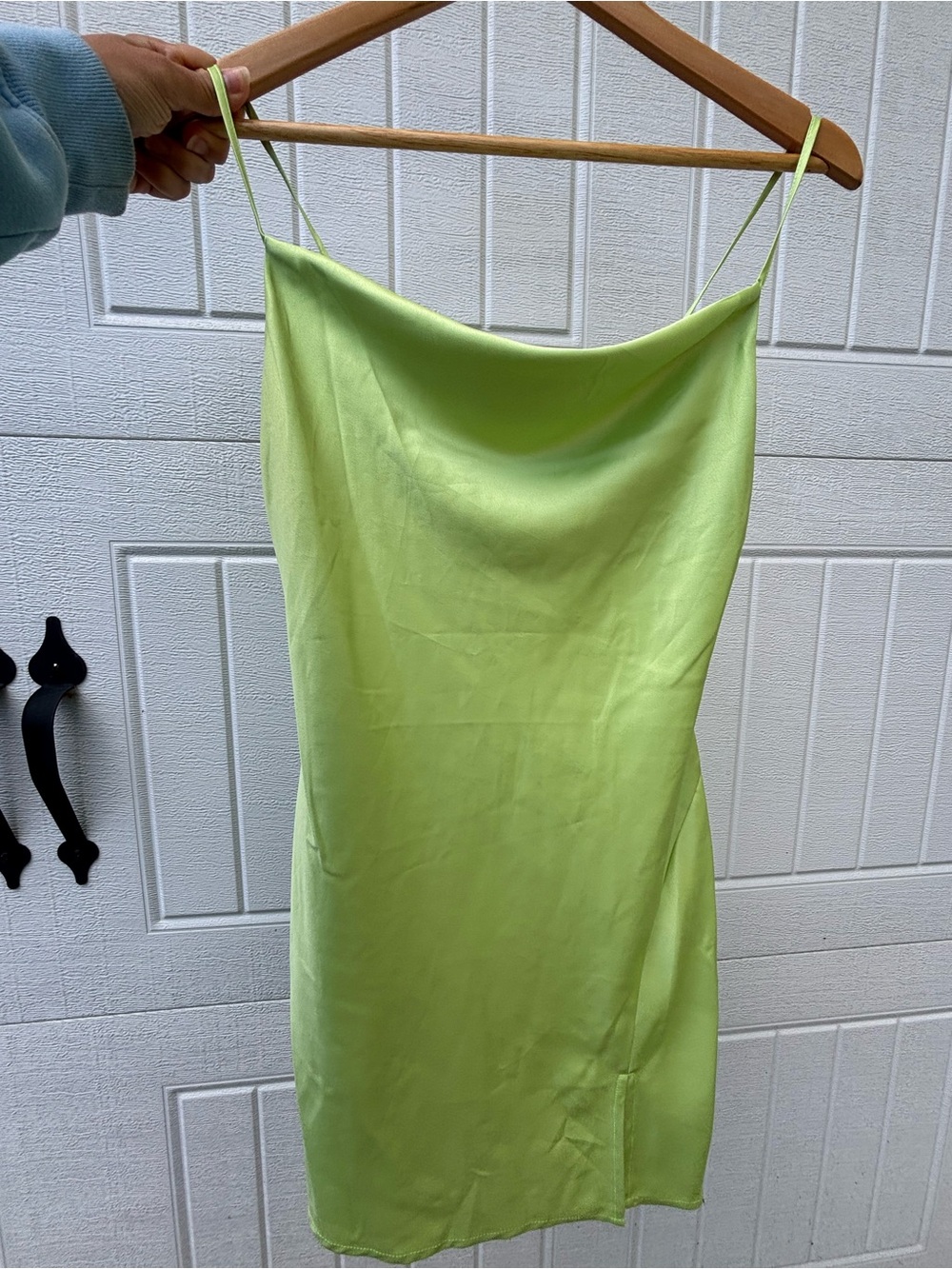 Dynamite silk green dress NWT XXS